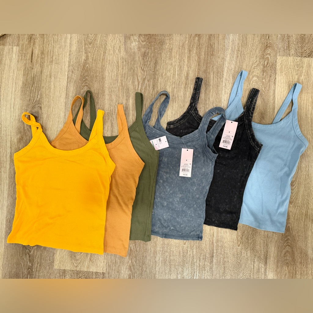 Newlot Of 6 Wild Fable Cotton Tank Tops -Size Small